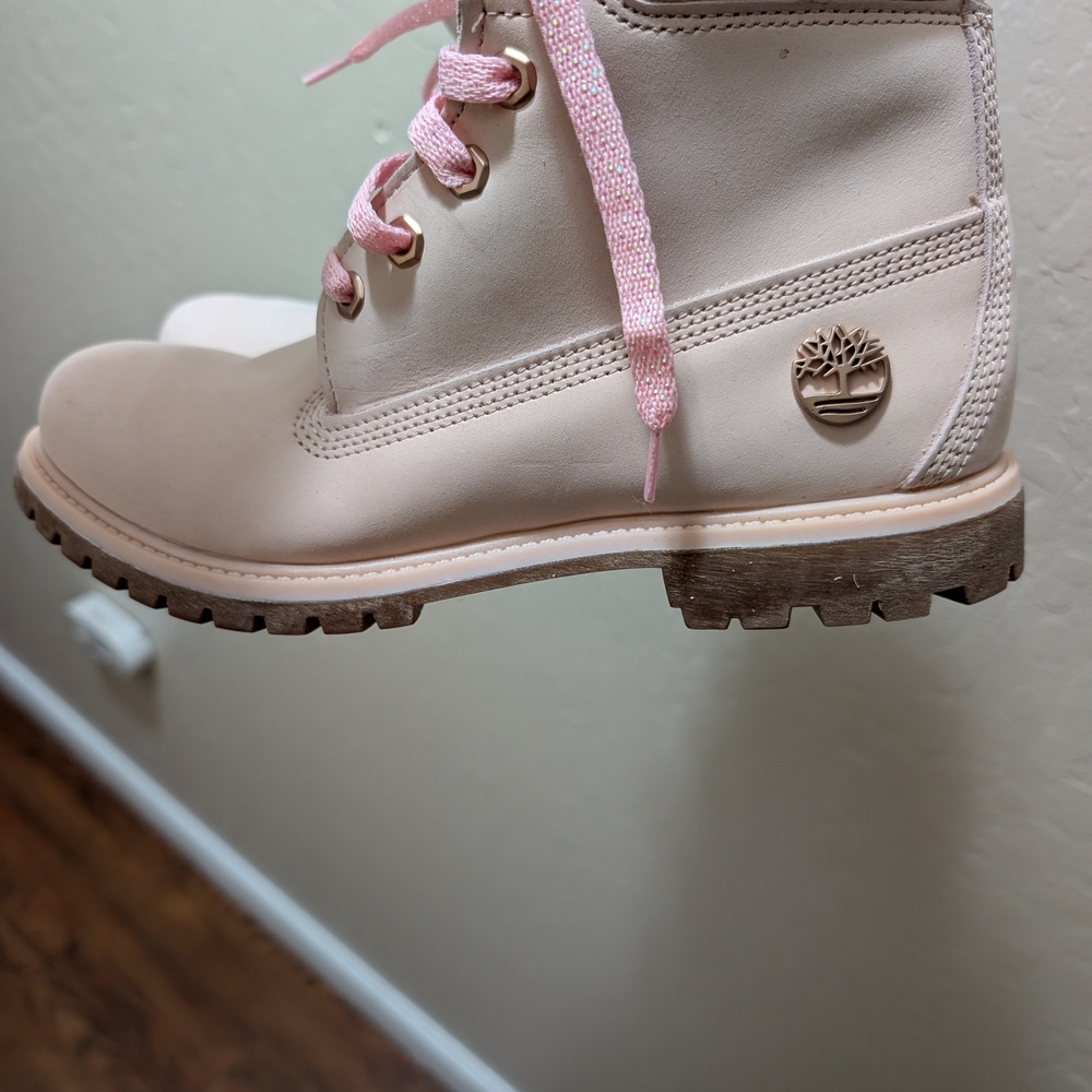 Timberland Kids' Pink Lace-Up Boots